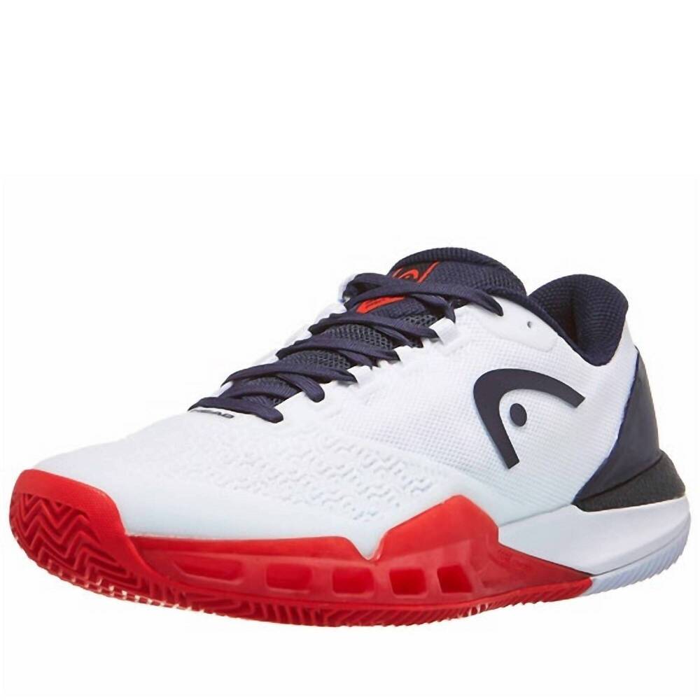 NEW HEAD men's revolt pro 5.0 shoes in white/navy/red